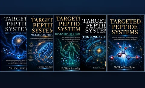 All five Targeted Peptide Systems books and the System Tracker